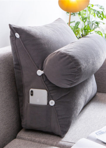 Highgrade Grey Backrest Cushion