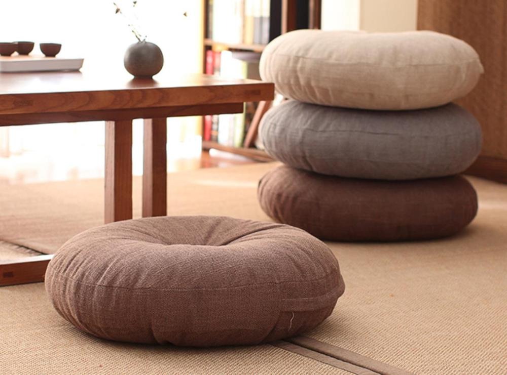 circular floor pillow