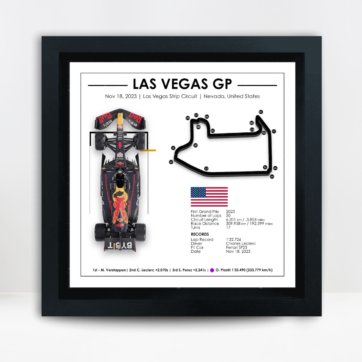 Max Verstappen Las Vegas Grand Prix - Las Vegas Strip Circuit - F1 3D Gift Ideas