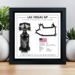 George Russell - Las Vegas Grand Prix 2024 - Formula 1 3D Showpiece - Motorsports Gift Ideas