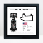 George Russell - Las Vegas Grand Prix 2024 - Formula 1 3D Showpiece - Motorsports Gift Ideas